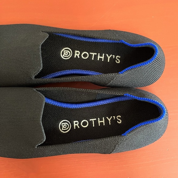Rothy's Black Slip On Round Toe Loafers Women's Size 9 Washable Office Classic - Picture 5 of 9